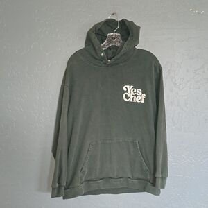 Large Yes Chef Forest Green Hoodie